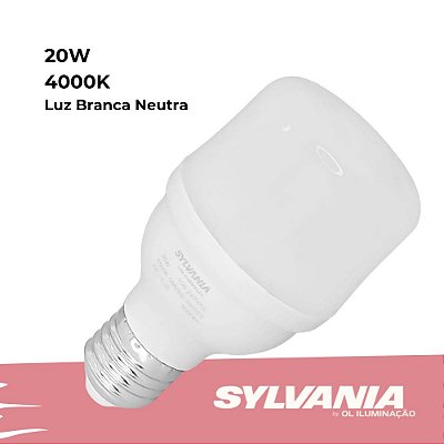 LÂMPADA LED BULBO SYLVANIA AP 20W 4000K E27 BIVOLT 1410