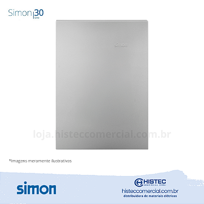 PLACA 4x2 CEGA+SUPORTE ALUMINIO SIMON 30 LINE 300900-34