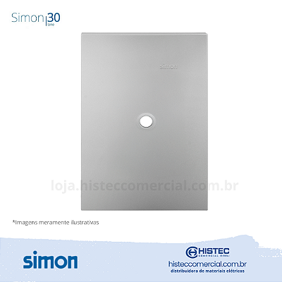 PLACA 4x2 SAIDA FIO+SUPORTE ALUMINIO SIMON 30 LINE 300901-34