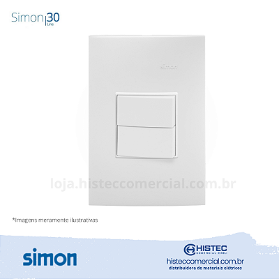 CONJUNTO 2 INTERRUPTORES PARALELO 10A BRANCO SIMON 30 LINE 300936-30