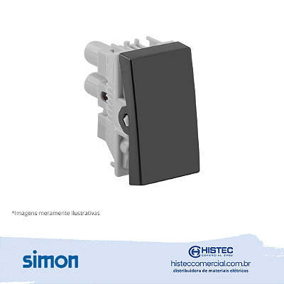 INTERRUPTOR SIMPLES 10A 250V GRAFITE SIMON 30.101-38