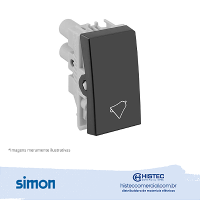 PULSADOR CAMPAINHA 10A 250V GRAFITE SIMON 30.150-38