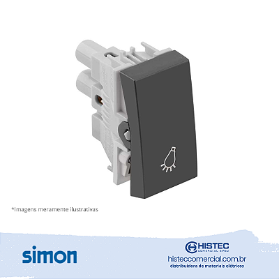 PULSADOR MINUTERIA 10A 250V GRAFITE SIMON 30.151-38