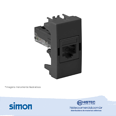 TOMADA RJ45 CAT5E GRAFITE SIMON 30.482-38