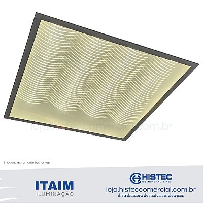 Luminária Led Quadrada Asteca M 32w 4000K Bivolt para Embutir Itaim Iluminação