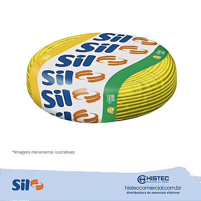 CABO FLEXSIL 750V 0,50MM2 COM 200 METROS AMARELO SIL