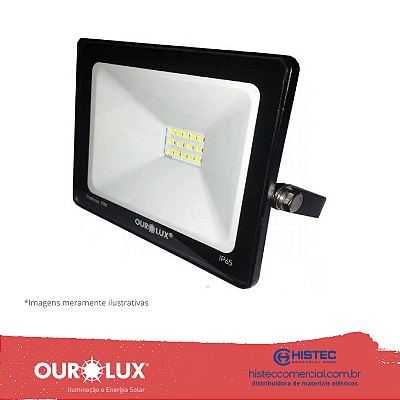 PROJETOR SUPERLED 20W PT 6500K BIVOLT 03261B OUROLUX
