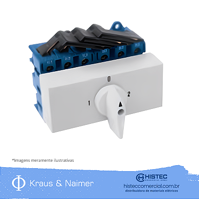 CHAVE TRANSFERÊNCIA 1-0-2 4P 100A KG100-K950-VE2 KRAUS & NAIMER