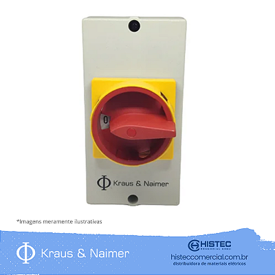 SECCIONADORA 3P 25A DISPOSITIVO CADEADO IP67 KG20-K300.BRA503.KL1 KRAUS & NAIMER