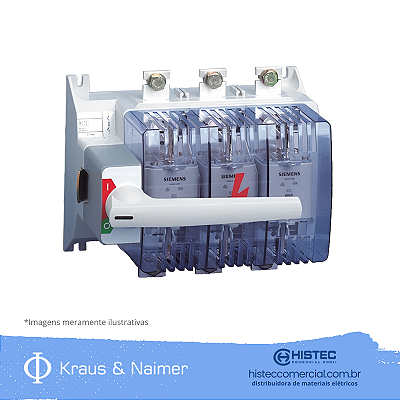 SECCIONADORA 3P 400A COM BASE FUSÍVEL KNF3/400 KRAUS & NAIMER