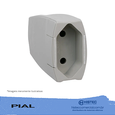 PLUGUE 615874 FÊMEA 2P 10A 250V CZ NBR PIAL