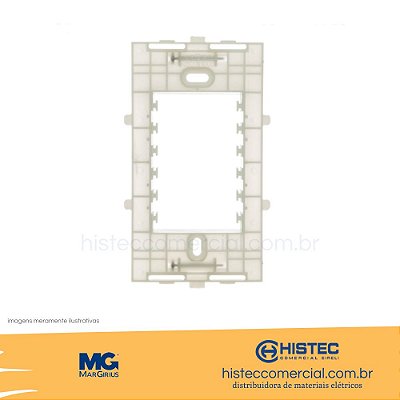 SUPORTE 4x2 14287 MARGIRIUS COMPÁTIVEL COM LINHAS SLEEK e CLEAN