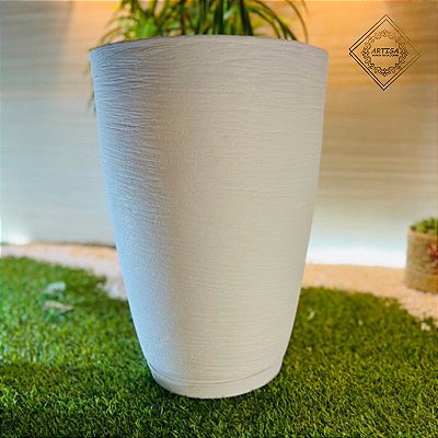 Vaso de Polietileno Escovado Redondo n2 (com prato)