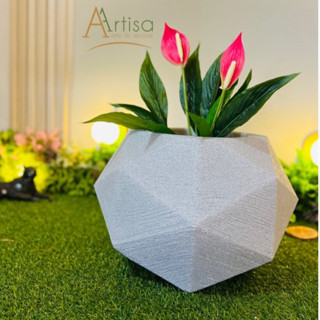 Vaso para plantas em polietileno esfera diamante G