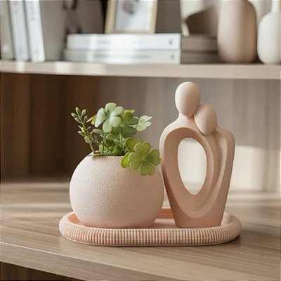 Kit Romance moderno 3 Peças, Ideal para decoração de Sala, Quarto, Banheiro e Escritório