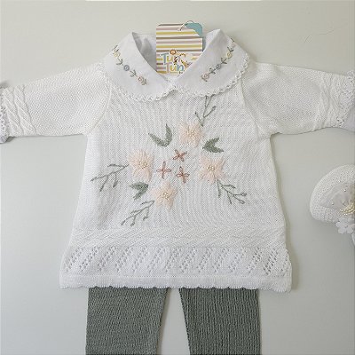 Vestido Bela Bordado - Verde