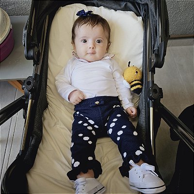 Calça Mari Poá - Azul Marinho