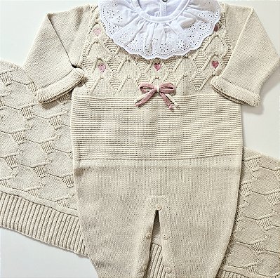 Saída Maternidade Baby Lara - Bege