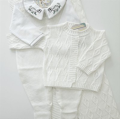 Saída Maternidade Baby Andrei - Branco