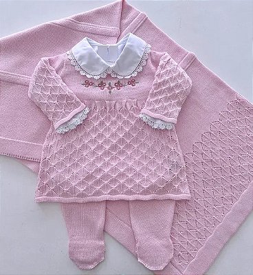 Saída Maternidade Baby Jasmin - Rosa