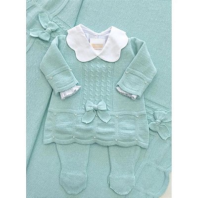 Saída Maternidade Baby Princesa - Verde Água