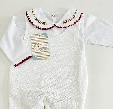 Body Florzinha com Picueta - Vermelho