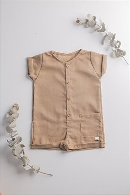 Macacão Estrela - Castanho