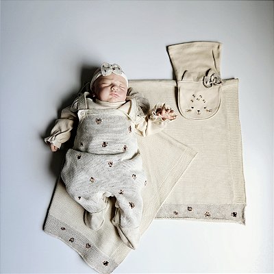 Saída de Maternidade Baby Ágata - Bege