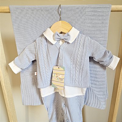 Saída Maternidade Baby Murilo - Azul