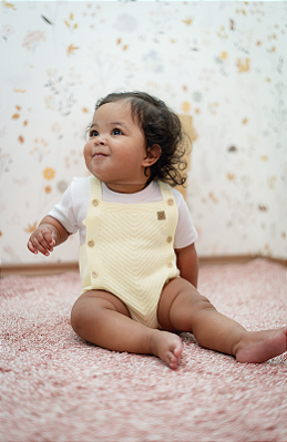 Romper Fofurinha - Amarelo Pastel