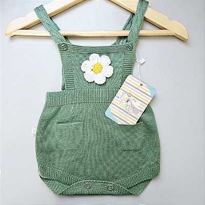 Romper  Kaka - Verde Menta Margarida