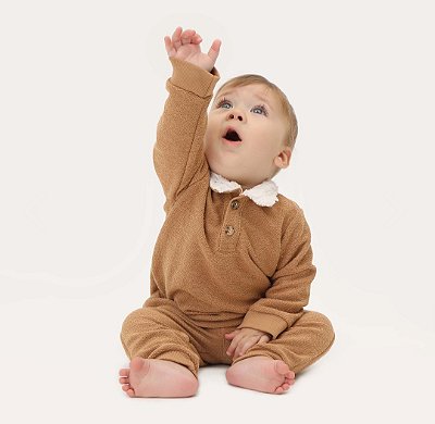 Conjunto de Moletom Softy - Marrom