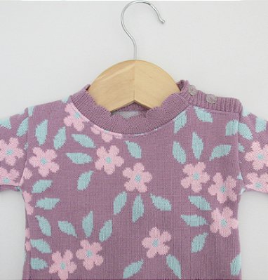 Conjunto Floral - Lilás