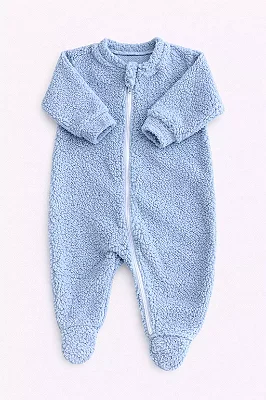 Macacão de Pelinhos - Azul Bebê