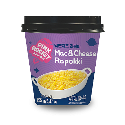 RAPOKKI SABOR MAC & CHEESE PINK ROCKET - 140G