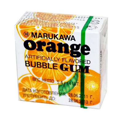 CHICLETE SABOR LARANJA MARUKAWA - 5,4G