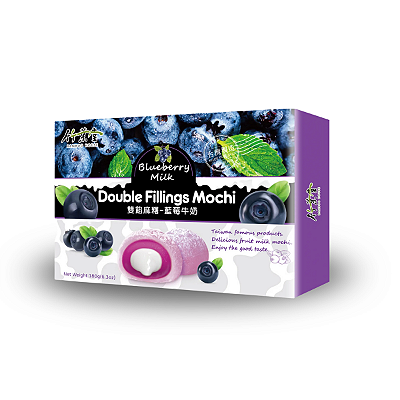 MOCHI COM RECHEIO DUPLO DE MIRTILO E LEITE BAMBOO HOUSE - 180G