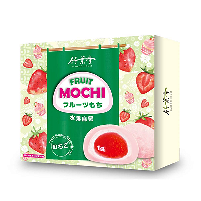 MOCHI COM RECHEIO DE MORANGO BAMBOO HOUSE - 180G