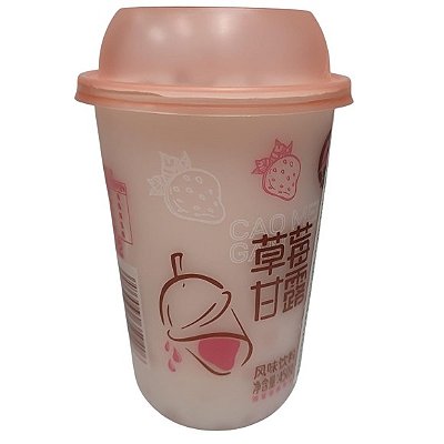 BEBIDA CREMOSA DE MORANGO COM SAGU - 450ML