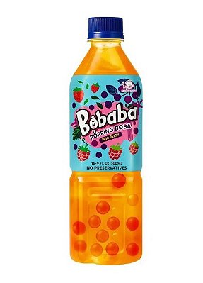 CHÁ DE FRUTAS VERMELHAS COM BUBBLE - 500ML