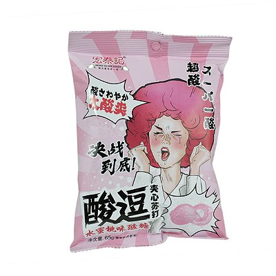 BALA AZEDA DE PÊSSEGO HONG TAI KEE - 65G