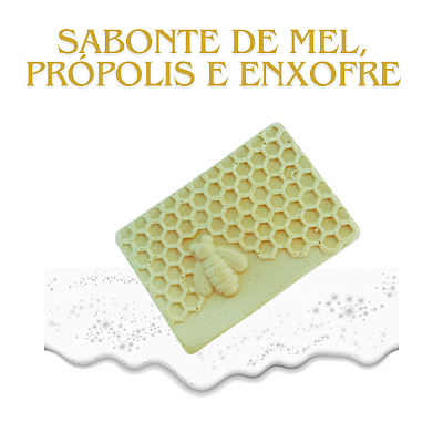 Sabonete de Enxofre, Mel e própolis 110g