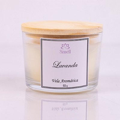 Vela Aromática Lavanda - 100% Cera Vegetal - 100g