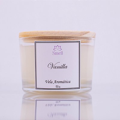 Vela Aromática Vanilla - 100% Cera Vegetal - 100g