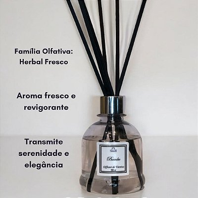 DIFUSOR DE VARETAS AROMATIZADOR DE AMBIENTES BAMBU - 200 ML - ALTA DURABILIDADE - SMELL
