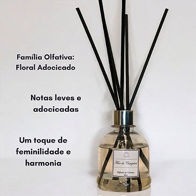 DIFUSOR DE VARETAS AROMATIZADOR DE AMBIENTES FLOR DE CEREJEIRA - 200 ML - ALTA DURABILIDADE - SMELL