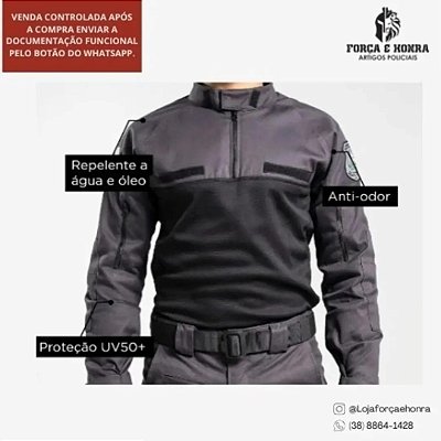 Camisa de Combate Ml - Versão 1.0  (Gandola) - Citerol  VENDA CONTROLADA, liberação após o envio dos documentos de comprovação .