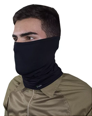 Bandana Ragnarok Tática Airsoft Preta Uv 50+ FOXBOY