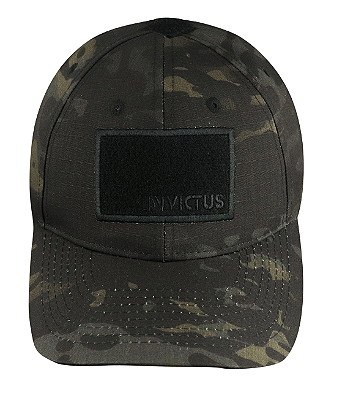 Boné Tático Trigger 2.0  Camuflado Warskin Black INVICTUS