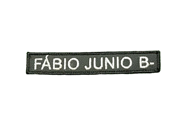 Tarjeta Bordada Nome + Tipo Sanguíneo